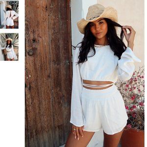 Old Town Long Sleeve Top and Shorts - NWOT